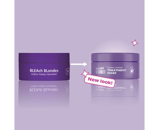 Маска для волос Lee Stafford Bleach Blondes Purple Toning от желтизны осветленных волос 200 мл (5060282705814), изображение 2