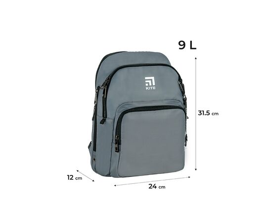 Рюкзак школьный Kite Education Teens Серый (K24-2589S-2), изображение 2 Рюкзак школьный Kite Education Teens Серый (K24-2589S-2), изображение 2