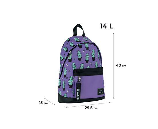 Рюкзак школьный Kite Education Teens Фиолетовый (K24-910M-3), изображение 2 Рюкзак школьный Kite Education Teens Фиолетовый (K24-910M-3), изображение 2