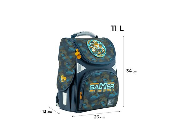 Рюкзак школьный GoPack Каркасный Gaming Mode (GO24-5001S-8), изображение 2 Рюкзак школьный GoPack Каркасный Gaming Mode (GO24-5001S-8), изображение 2