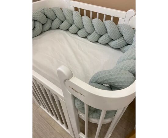 Кроватка Ingvart трансформер Nika 60 Slim с опускной боковинкой (60х94, 60х120) белая (87290010), изображение 4 Кроватка Ingvart трансформер Nika 60 Slim с опускной боковинкой (60х94, 60х120) белая (87290010), изображение 4