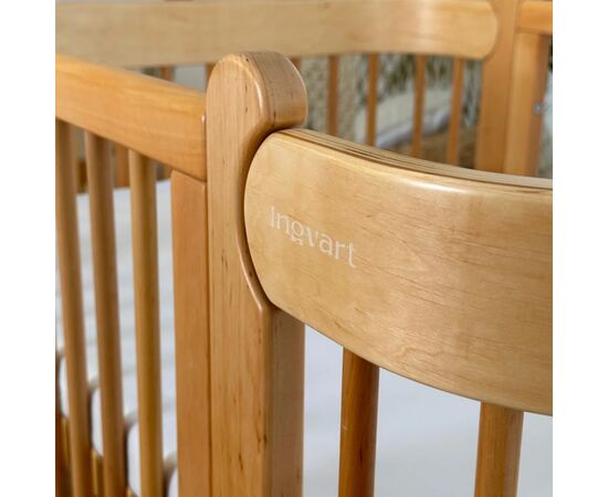 Ліжечко Ingvart трансформер Nika 70 з опускною боковинкою (70х94, 70х120) натуральне (3390031028), зображення 6 Ліжечко Ingvart трансформер Nika 70 з опускною боковинкою (70х94, 70х120) натуральне (3390031028), зображення 6