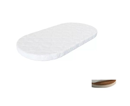 Матрац для дитячого ліжечка Ingvart Smart Bed Oval кокос+латекс, 60х72 см (343)