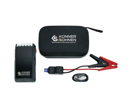 Пуско зарядное устройство Konner&Sohnen портативный KS JS-1400, 18000mAh, ток 700А/пик 1400А, 0.95кг (KSJS-1400), изображение 3 Пуско зарядное устройство Konner&Sohnen портативный KS JS-1400, 18000mAh, ток 700А/пик 1400А, 0.95кг (KSJS-1400), изображение 3