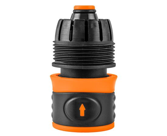 Коннектор для шланга Neo Tools для шланга 3/4", с аквастопом, двухкомпонентный (15-723), изображение 3 Коннектор для шланга Neo Tools для шланга 3/4", с аквастопом, двухкомпонентный (15-723), изображение 3