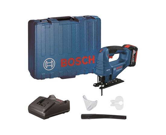Електролобзик Bosch GST 183-LI безщітковий, 18V, 1х4Ah, 0-3300об/хв, хід 20мм, кейс (0.601.5B7.022)