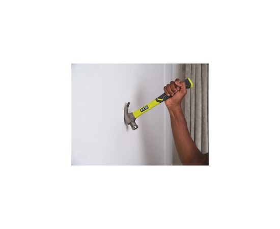 Молоток Ryobi столярный RHHCC450, 450г, магнитный держатель, рукоятка стекловолокно (5132006033), изображение 7 Молоток Ryobi столярный RHHCC450, 450г, магнитный держатель, рукоятка стекловолокно (5132006033), изображение 7