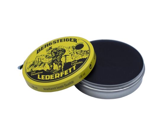 Средство для пропитки HEY-Sport для взуття Bergsteiger-Leather-Grease black 150 ml (20890000), изображение 4 Средство для пропитки HEY-Sport для взуття Bergsteiger-Leather-Grease black 150 ml (20890000), изображение 4