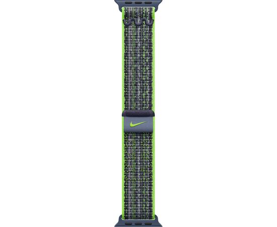 Ремешок для смарт-часов Apple 41mm Bright Green/Blue Nike Sport Loop (MTL03ZM/A), изображение 2 Ремешок для смарт-часов Apple 41mm Bright Green/Blue Nike Sport Loop (MTL03ZM/A), изображение 2