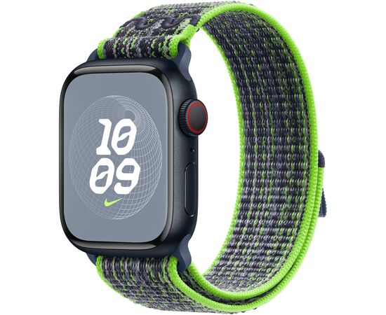 Ремінець до смарт-годинника Apple 41mm Bright Green/Blue Nike Sport Loop (MTL03ZM/A)
