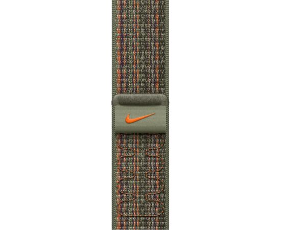 Ремешок для смарт-часов Apple 41mm Sequoia/Orange Nike Sport Loop (MTL33ZM/A), изображение 3 Ремешок для смарт-часов Apple 41mm Sequoia/Orange Nike Sport Loop (MTL33ZM/A), изображение 3