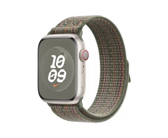 Ремешок для смарт-часов Apple 41mm Sequoia/Orange Nike Sport Loop (MTL33ZM/A)