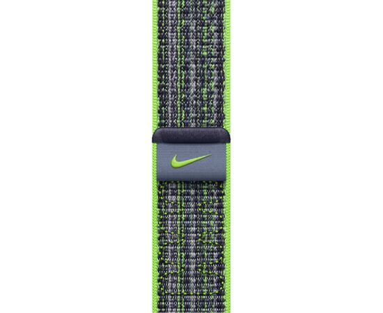 Ремінець до смарт-годинника Apple 45mm Bright Green/Blue Nike Sport Loop (MTL43ZM/A), зображення 3
