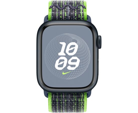 Ремінець до смарт-годинника Apple 45mm Bright Green/Blue Nike Sport Loop (MTL43ZM/A), зображення 4