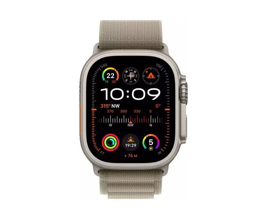 Ремешок для смарт-часов Apple 49mm Olive Alpine Loop - Large (MT5V3ZM/A), изображение 3 Ремешок для смарт-часов Apple 49mm Olive Alpine Loop - Large (MT5V3ZM/A), изображение 3