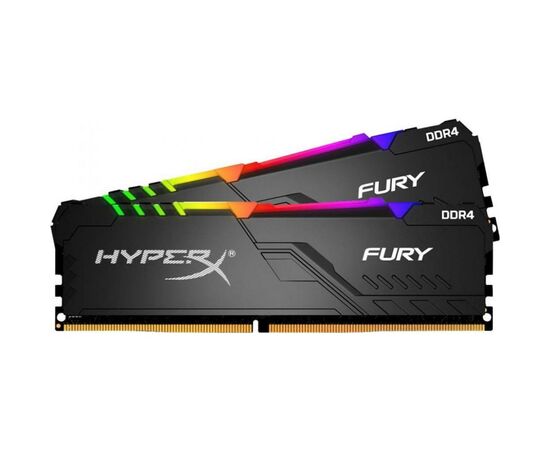 Модуль памяти для компьютера DDR4 16GB (2x8GB) 3200 MHz HyperX FURY RGB Kingston Fury (ex.HyperX) (HX432C16FB3AK2/16), изображение 2 Модуль памяти для компьютера DDR4 16GB (2x8GB) 3200 MHz HyperX FURY RGB Kingston Fury (ex.HyperX) (HX432C16FB3AK2/16), изображение 2