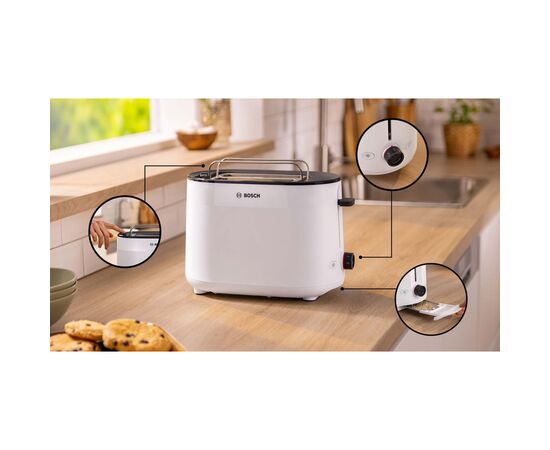 Тостер Bosch TAT2M121, изображение 7 Тостер Bosch TAT2M121, изображение 7