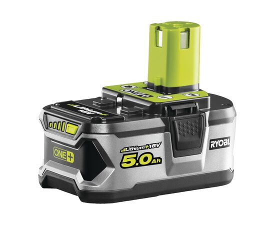 Аккумулятор к электроинструменту Ryobi ONE+ RB18L50 18V, 5Ah, 0.7кг (unpacked) (5133002433UNP), изображение 3 Аккумулятор к электроинструменту Ryobi ONE+ RB18L50 18V, 5Ah, 0.7кг (unpacked) (5133002433UNP), изображение 3