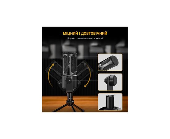 Микрофон Fifine Tank1 XLR Black (Tank1), изображение 12 Микрофон Fifine Tank1 XLR Black (Tank1), изображение 12