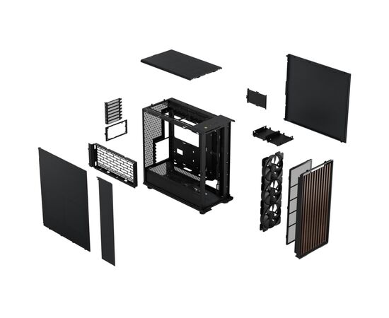 Корпус Fractal Design North XL Charcoal Black (FD-C-NOR1X-01), изображение 12 Корпус Fractal Design North XL Charcoal Black (FD-C-NOR1X-01), изображение 12