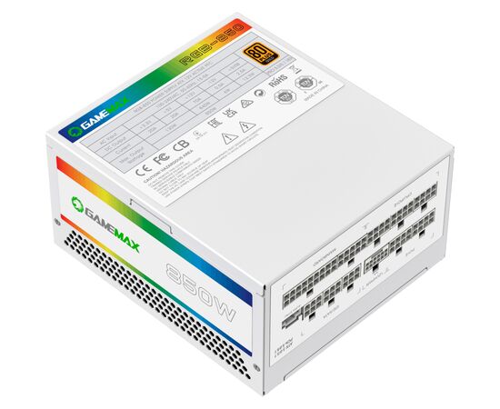 Блок питания Gamemax 850W (RGB 850 PRO WH (ATX3.0/3.1 PCI), изображение 5 Блок питания Gamemax 850W (RGB 850 PRO WH (ATX3.0/3.1 PCI), изображение 5