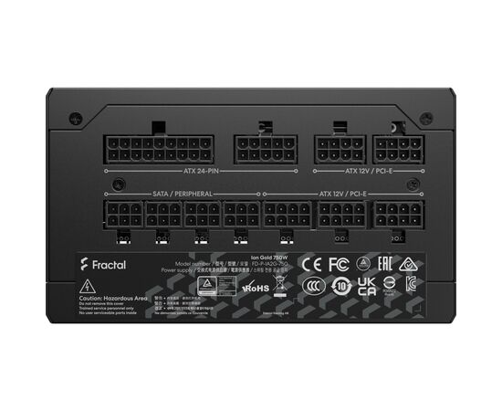 Блок питания Fractal Design 750W Ion Gold (FD-P-IA2G-750-EU), изображение 4 Блок питания Fractal Design 750W Ion Gold (FD-P-IA2G-750-EU), изображение 4