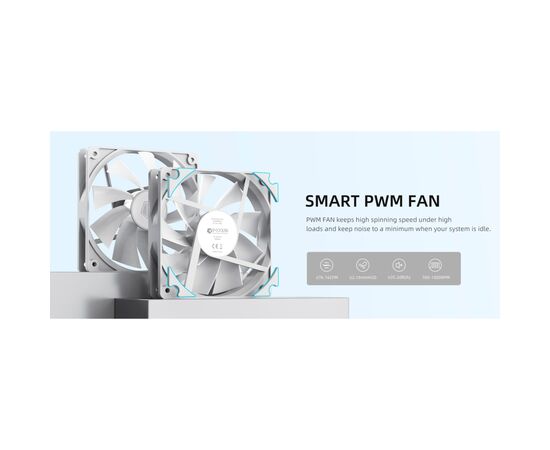 Система жидкостного охлаждения ID-Cooling FX240 White, изображение 10 Система жидкостного охлаждения ID-Cooling FX240 White, изображение 10