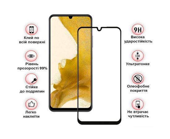 Стекло защитное BeCover ZTE Blade A34 Black (711796), изображение 3 Стекло защитное BeCover ZTE Blade A34 Black (711796), изображение 3