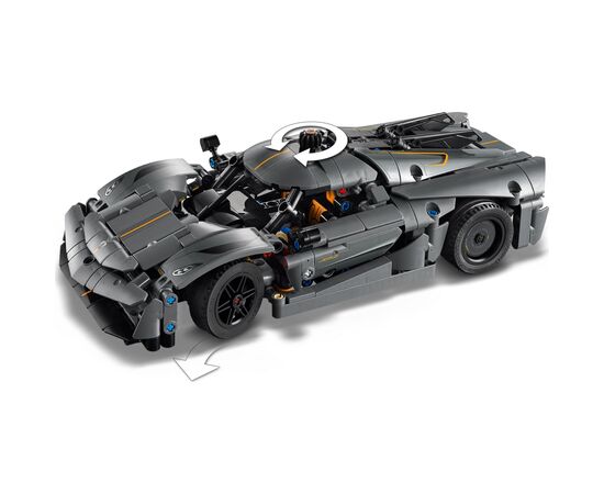 Конструктор LEGO Technic Koenigsegg Jesko Absolut – серый гиперкар (42173), изображение 6 Конструктор LEGO Technic Koenigsegg Jesko Absolut – серый гиперкар (42173), изображение 6