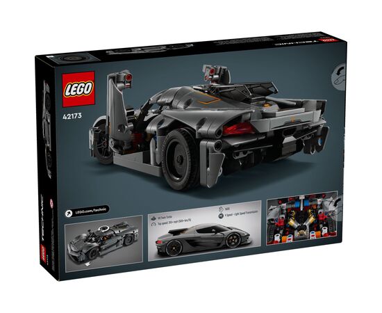 Конструктор LEGO Technic Koenigsegg Jesko Absolut – серый гиперкар (42173), изображение 8 Конструктор LEGO Technic Koenigsegg Jesko Absolut – серый гиперкар (42173), изображение 8