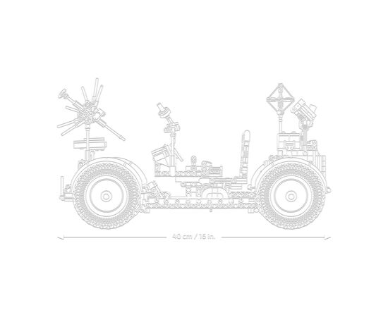 Конструктор LEGO Technic Місячний автомобіль NASA Apollo (42182), зображення 9 Конструктор LEGO Technic Місячний автомобіль NASA Apollo (42182), зображення 9