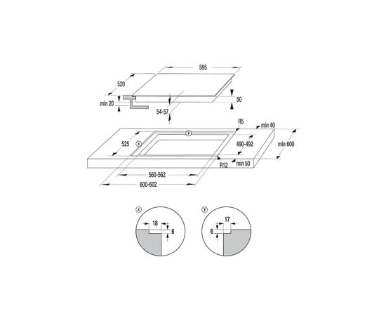 Варочная поверхность Gorenje ECT643BSC, изображение 5 Варочная поверхность Gorenje ECT643BSC, изображение 5