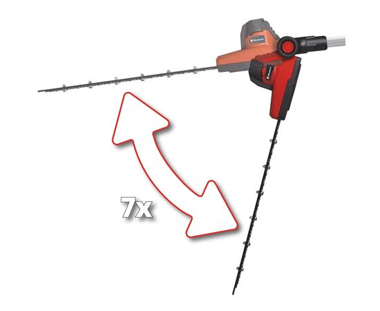 Кусторез Einhell телескопический GC-HH 18/45 Li T - Solo PX, 18V, 450м, 3.5кг (без АКБ и ЗУ) (3410585), изображение 6 Кусторез Einhell телескопический GC-HH 18/45 Li T - Solo PX, 18V, 450м, 3.5кг (без АКБ и ЗУ) (3410585), изображение 6