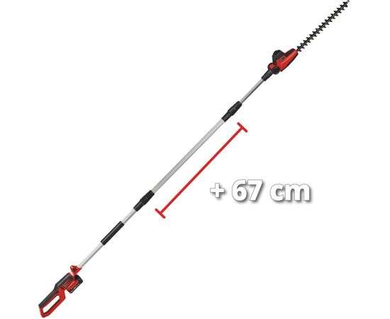 Кусторез Einhell телескопический GC-HH 18/45 Li T - Solo PX, 18V, 450м, 3.5кг (без АКБ и ЗУ) (3410585), изображение 7 Кусторез Einhell телескопический GC-HH 18/45 Li T - Solo PX, 18V, 450м, 3.5кг (без АКБ и ЗУ) (3410585), изображение 7