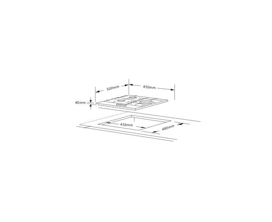 Варочная поверхность Interline HGG 744 FGT BA, изображение 9