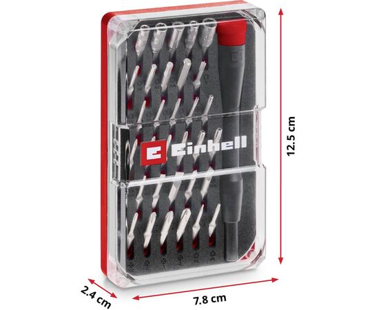 Набор бит Einhell 33шт,HEX, PH, RIBE, SL, Spline, Torx, 28мм, кейс (115010), изображение 4 Набор бит Einhell 33шт,HEX, PH, RIBE, SL, Spline, Torx, 28мм, кейс (115010), изображение 4