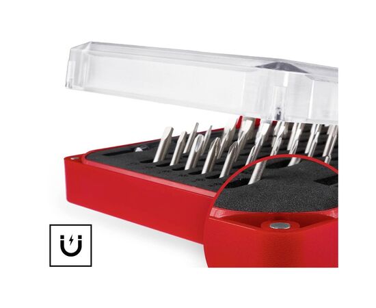 Набор бит Einhell 33шт,HEX, PH, RIBE, SL, Spline, Torx, 28мм, кейс (115010), изображение 7 Набор бит Einhell 33шт,HEX, PH, RIBE, SL, Spline, Torx, 28мм, кейс (115010), изображение 7