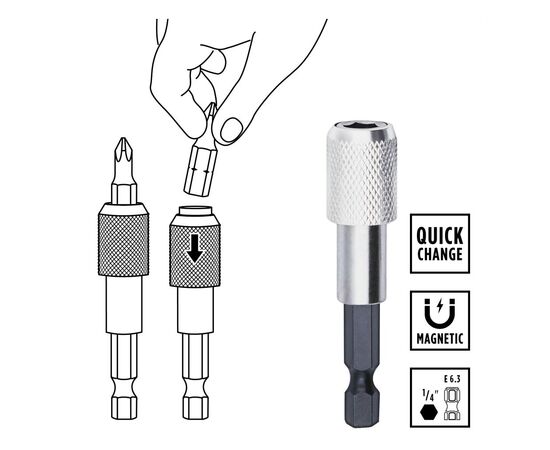 Набор бит Einhell 42шт, HEX, PH, PZ, Torx, 50мм, кейс (118953), изображение 10 Набор бит Einhell 42шт, HEX, PH, PZ, Torx, 50мм, кейс (118953), изображение 10