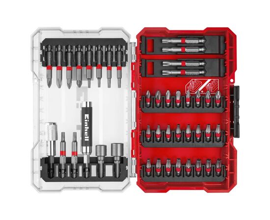 Набор бит Einhell 42шт, HEX, PH, PZ, Torx, 50мм, кейс (118953), изображение 2 Набор бит Einhell 42шт, HEX, PH, PZ, Torx, 50мм, кейс (118953), изображение 2
