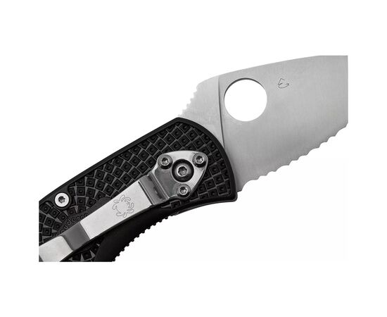 Нож Spyderco Ambitious Serrated Black (C148SBK), изображение 5 Нож Spyderco Ambitious Serrated Black (C148SBK), изображение 5