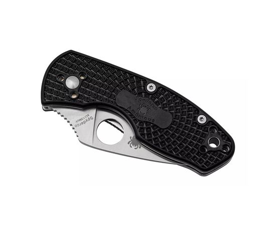 Нож Spyderco Ambitious Serrated Black (C148SBK), изображение 6 Нож Spyderco Ambitious Serrated Black (C148SBK), изображение 6