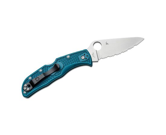 Нож Spyderco Endela K390 Serrated Blue (C243FSK390), изображение 2 Нож Spyderco Endela K390 Serrated Blue (C243FSK390), изображение 2