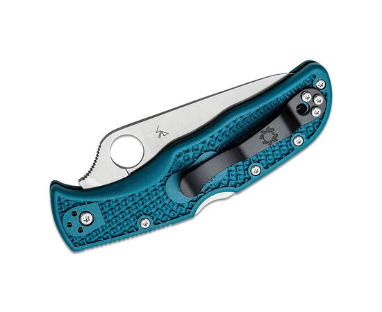 Нож Spyderco Endela K390 Serrated Blue (C243FSK390), изображение 4 Нож Spyderco Endela K390 Serrated Blue (C243FSK390), изображение 4