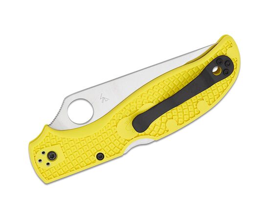 Нож Spyderco Stretch 2 XL H-2 Serrated Yellow FRN (C258SYL), изображение 3 Нож Spyderco Stretch 2 XL H-2 Serrated Yellow FRN (C258SYL), изображение 3