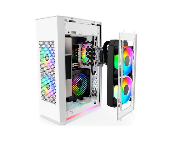 Корпус 1stPlayer UN1-3F2-W-WH&PS-750SFX, изображение 3 Корпус 1stPlayer UN1-3F2-W-WH&PS-750SFX, изображение 3