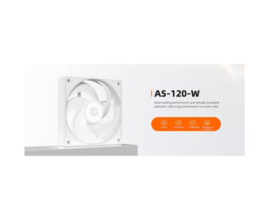 Кулер для корпуса ID-Cooling Вентилятор ID-Cooling AS-120-W (AS-120-W), изображение 7 Кулер для корпуса ID-Cooling Вентилятор ID-Cooling AS-120-W (AS-120-W), изображение 7