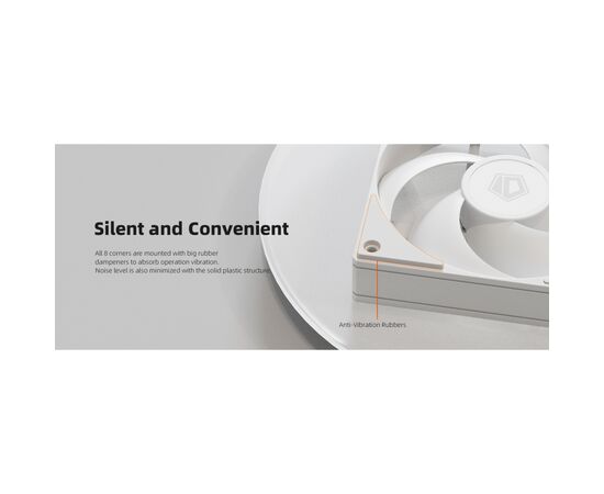 Кулер для корпуса ID-Cooling Вентилятор ID-Cooling AS-120-W Trio (AS-120-W TRIO), изображение 11 Кулер для корпуса ID-Cooling Вентилятор ID-Cooling AS-120-W Trio (AS-120-W TRIO), изображение 11