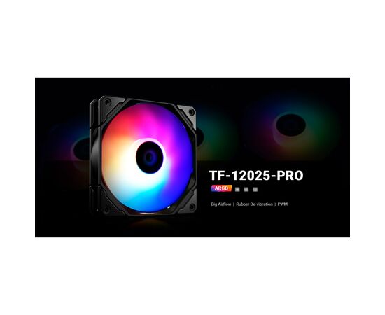 Кулер для корпуса ID-Cooling Вентилятор ID-Cooling TF-12025 Pro ARGB (TF-12025-PRO-ARGB), изображение 6 Кулер для корпуса ID-Cooling Вентилятор ID-Cooling TF-12025 Pro ARGB (TF-12025-PRO-ARGB), изображение 6