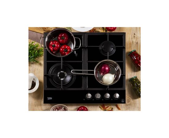 Варочная поверхность Beko HILW64325SB, изображение 3 Варочная поверхность Beko HILW64325SB, изображение 3