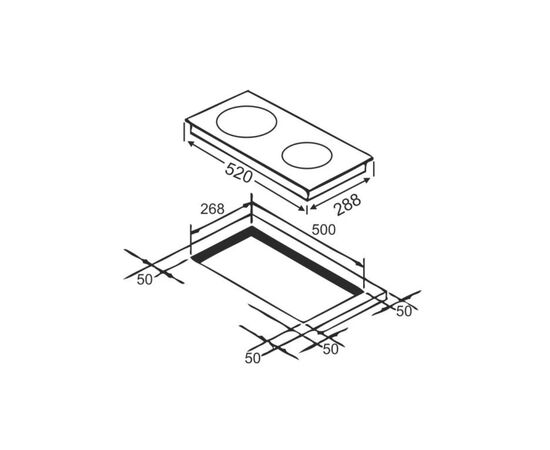 Варочная поверхность Interline HHV 536 SPT BA, изображение 8